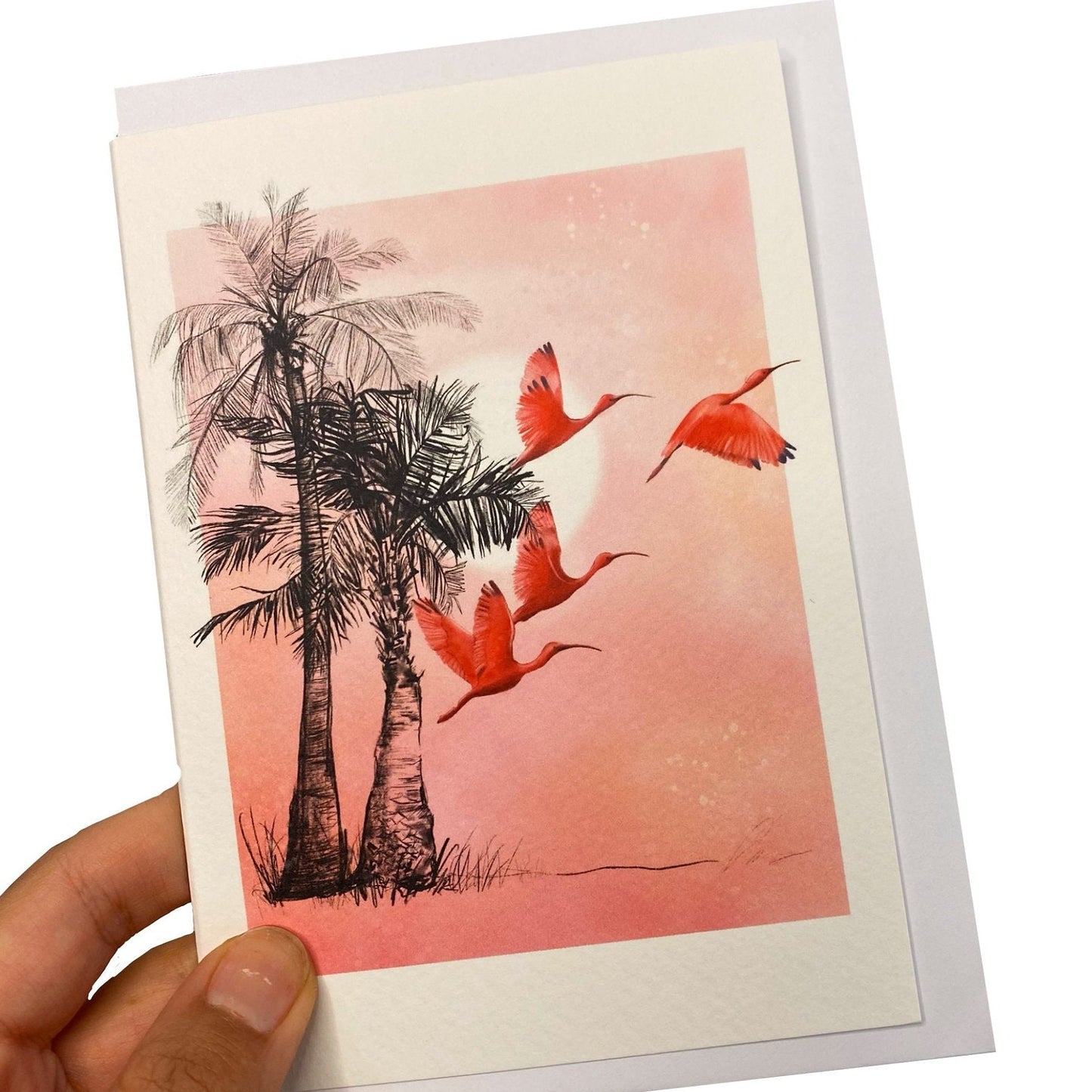Scarlett Ibis Card