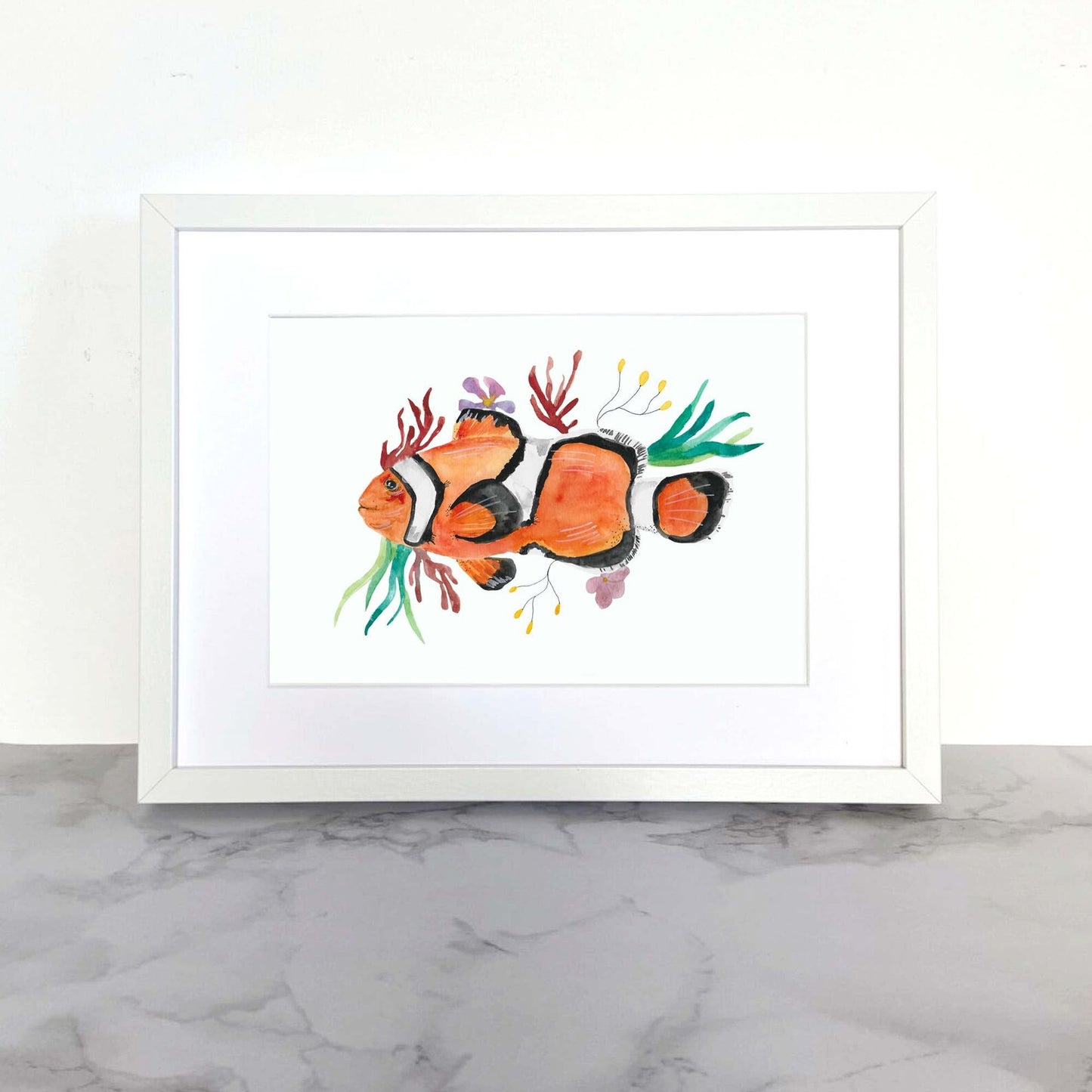 Clown Fish Print A4