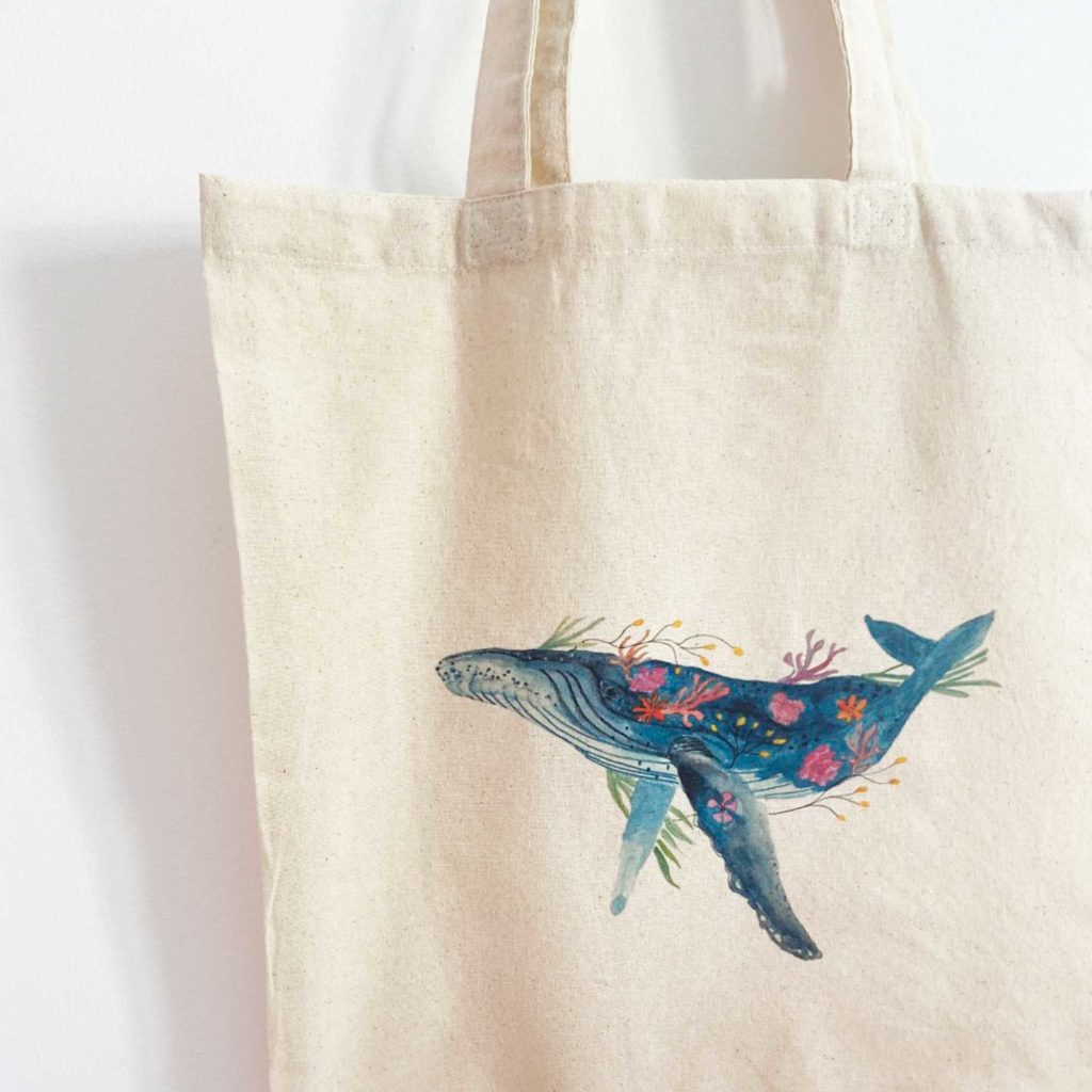Whale Tote Bag