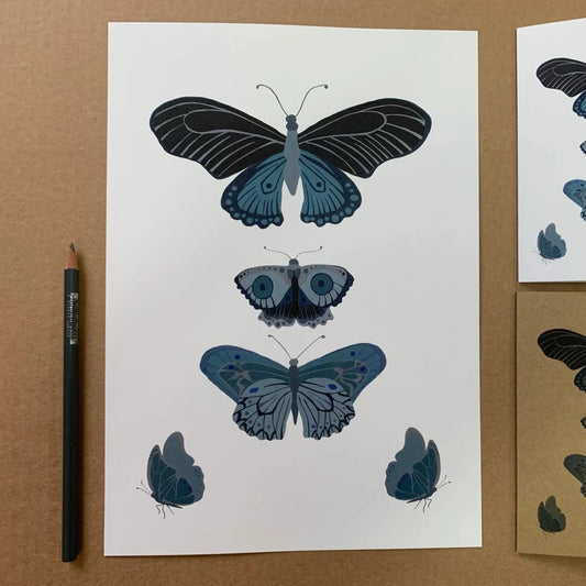 Butterfly Print A4