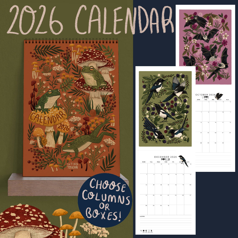 Family Style - Wall Calendar 2026 - Nature Inspired
