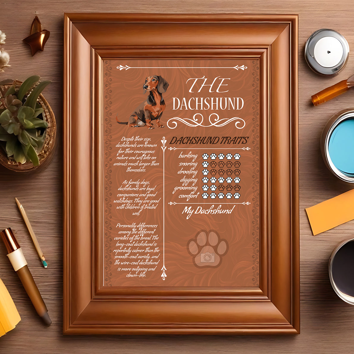 Dachshund Glossy Poster A3