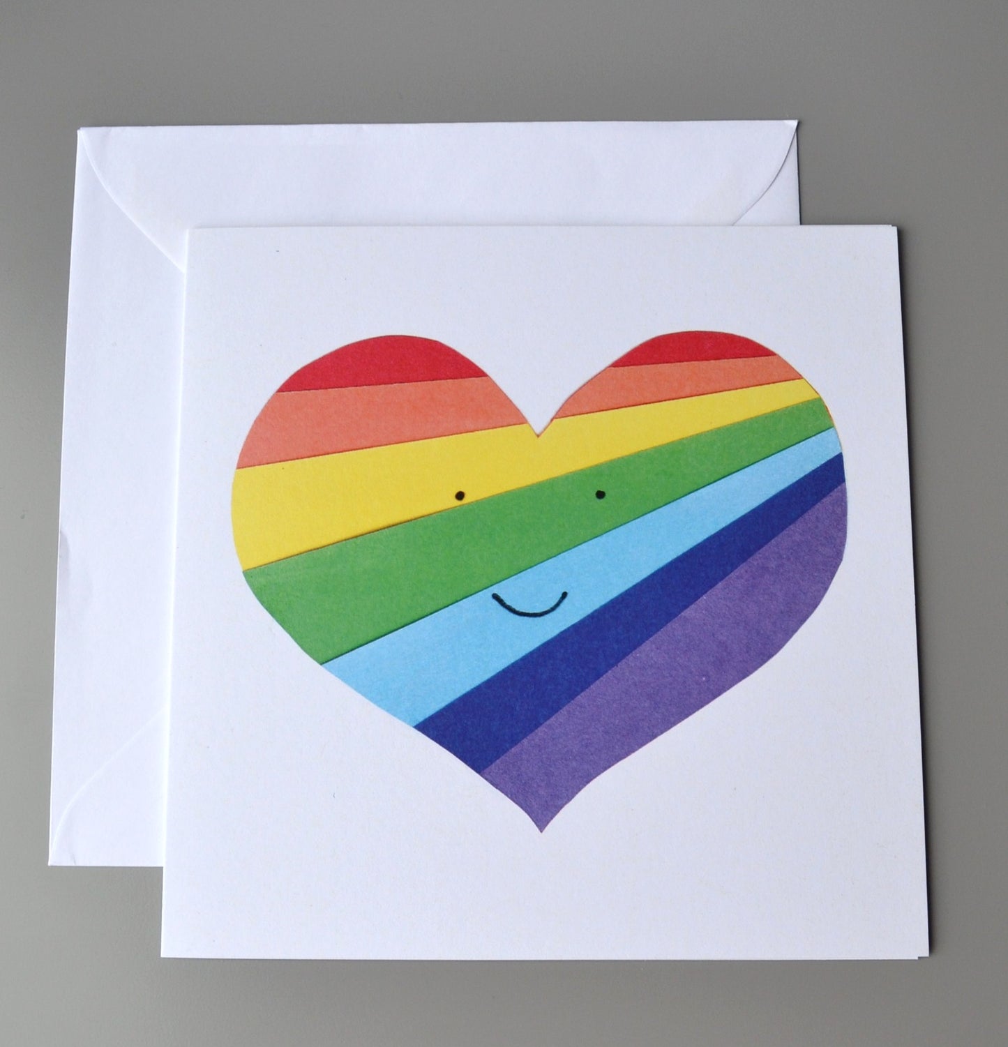 Rainbow Heart Card