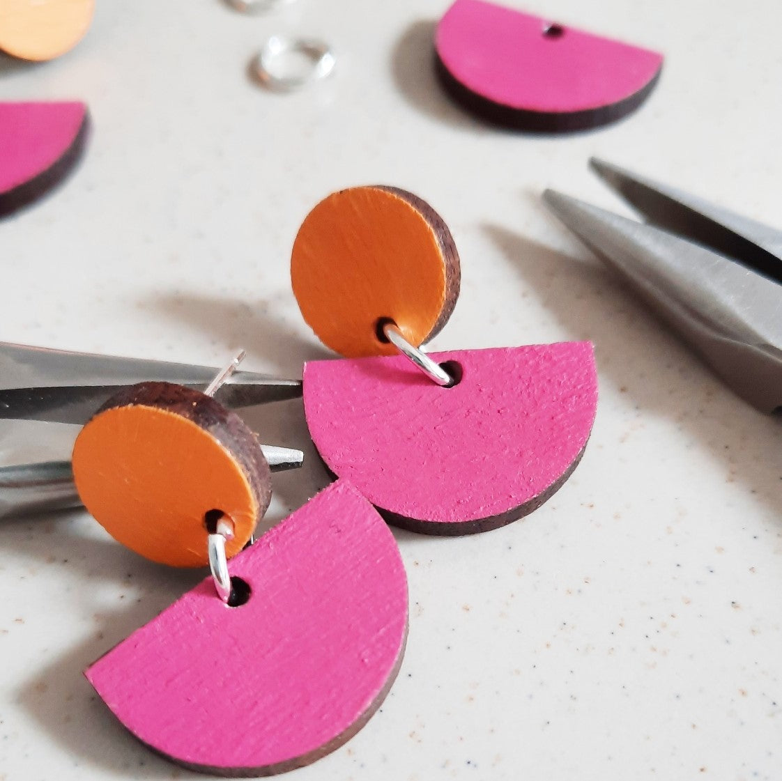 Colour Pop Dangly Stud Earrings
