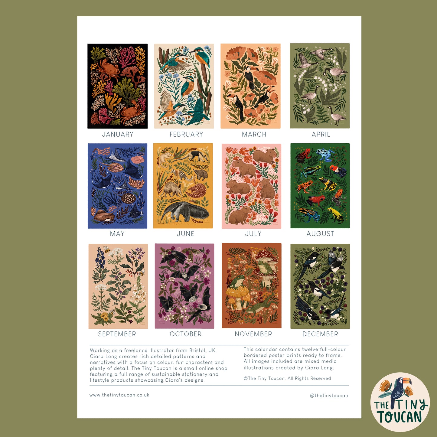 Family Style - Wall Calendar 2026 - Nature Inspired