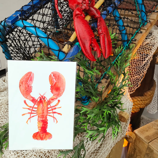 Lobster Print A4