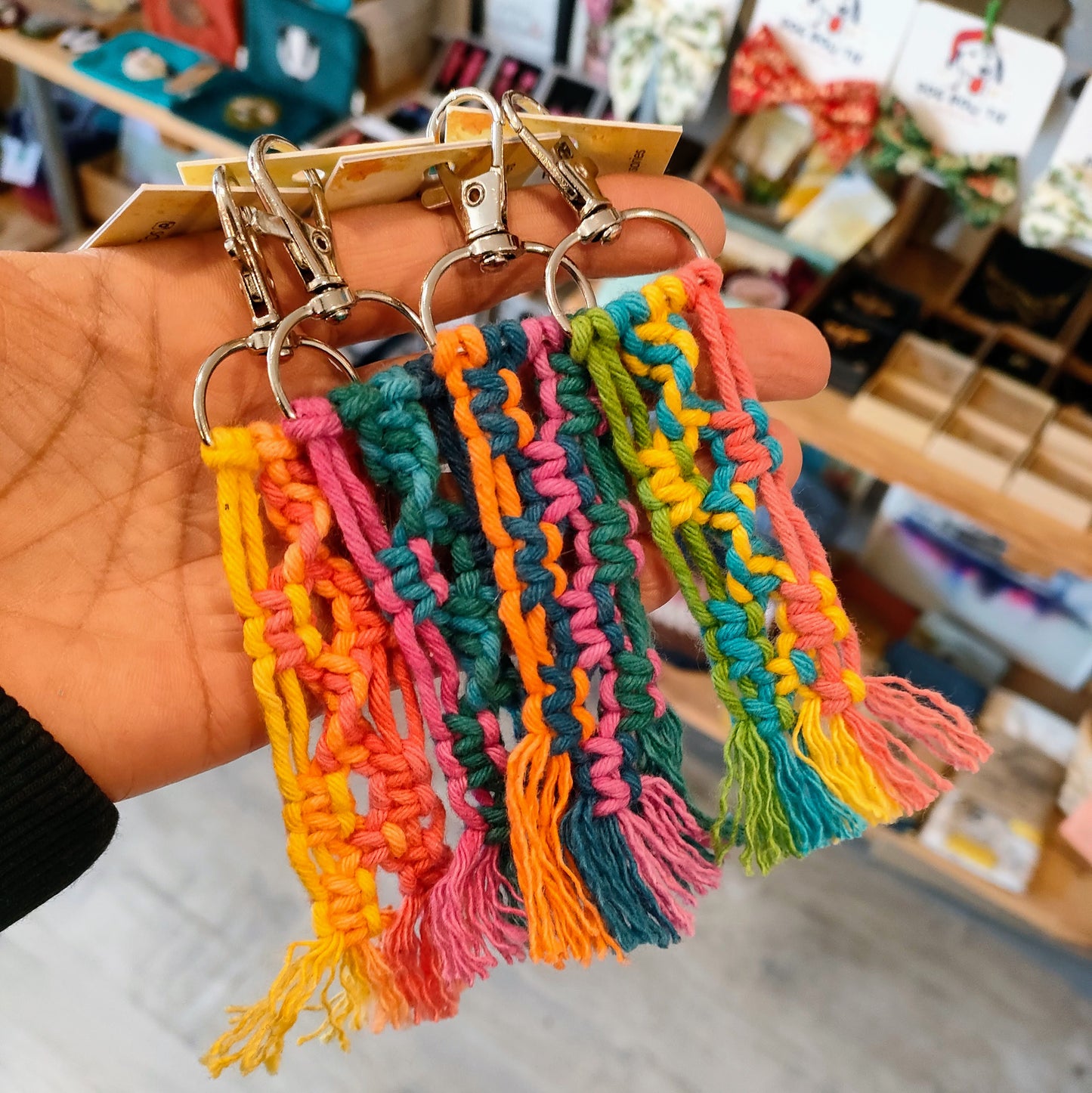 Macramé Keyrings - Mixed Colours
