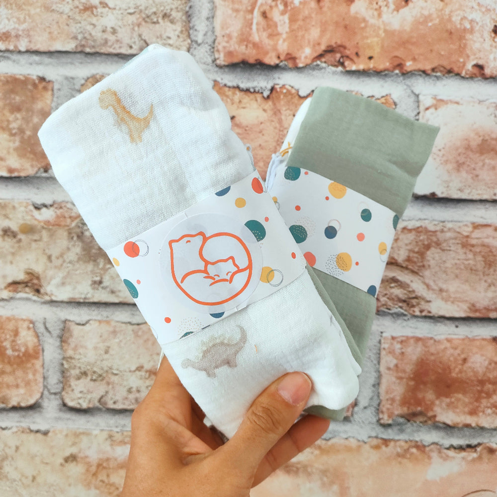 Set of Two Baby Muslins