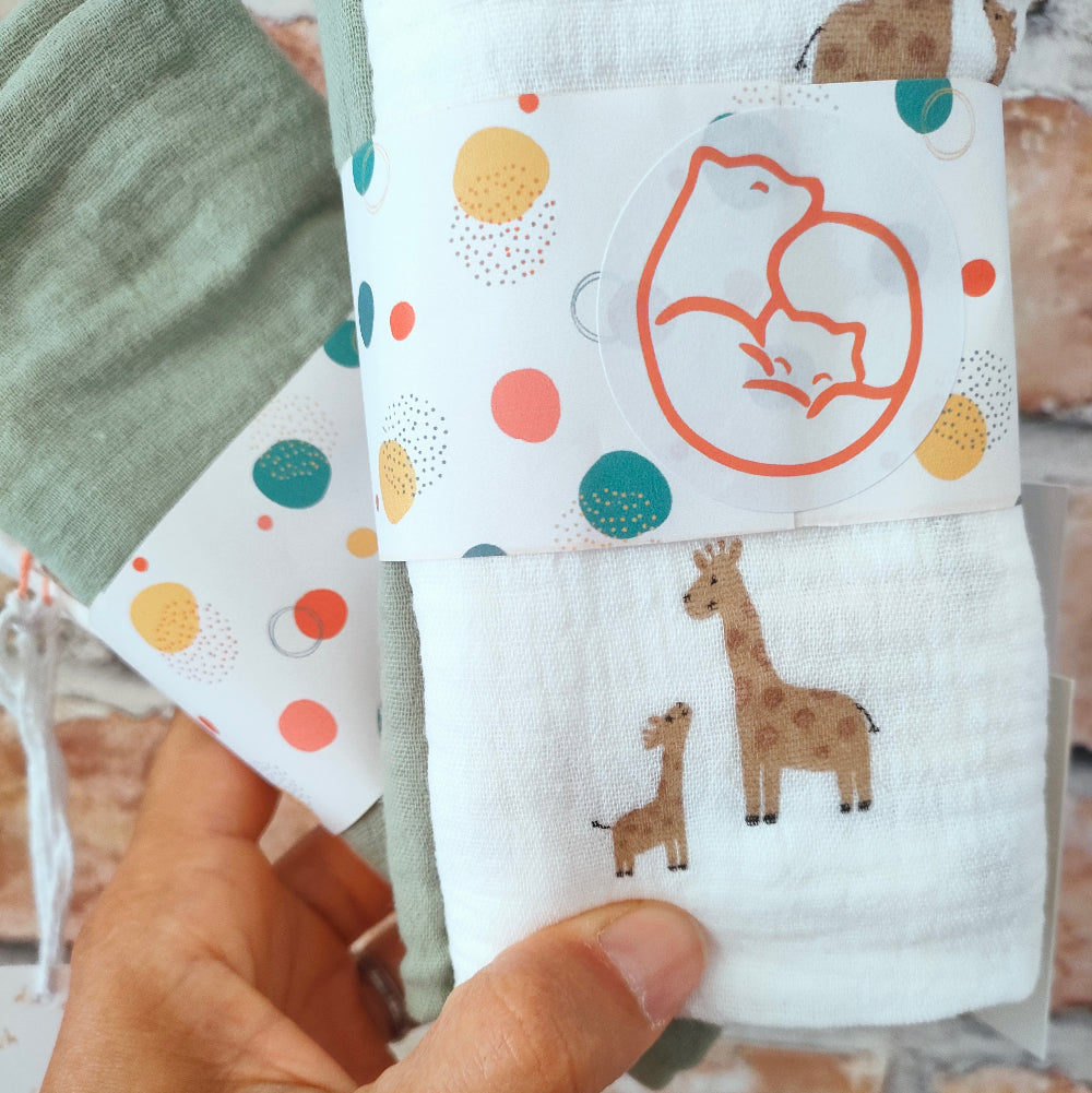 Set of Two Baby Muslins