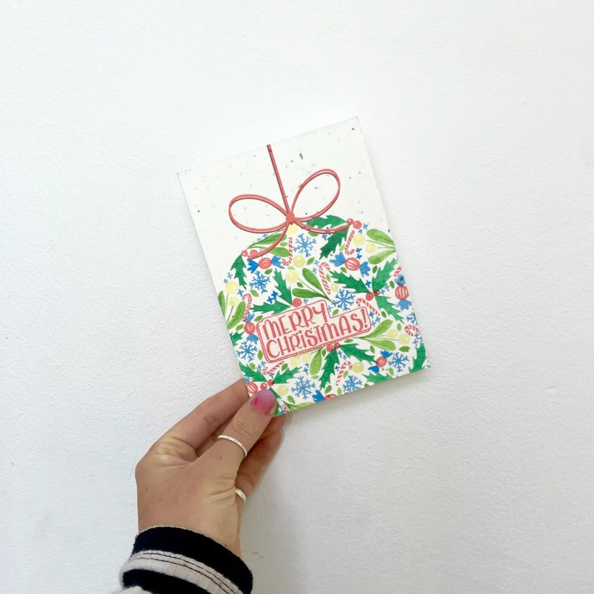Plantable Pattern Bauble Christmas Card