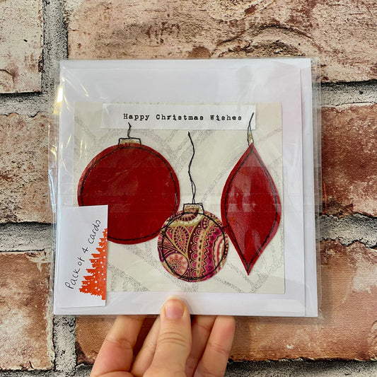 Fabric Christmas Card Pack