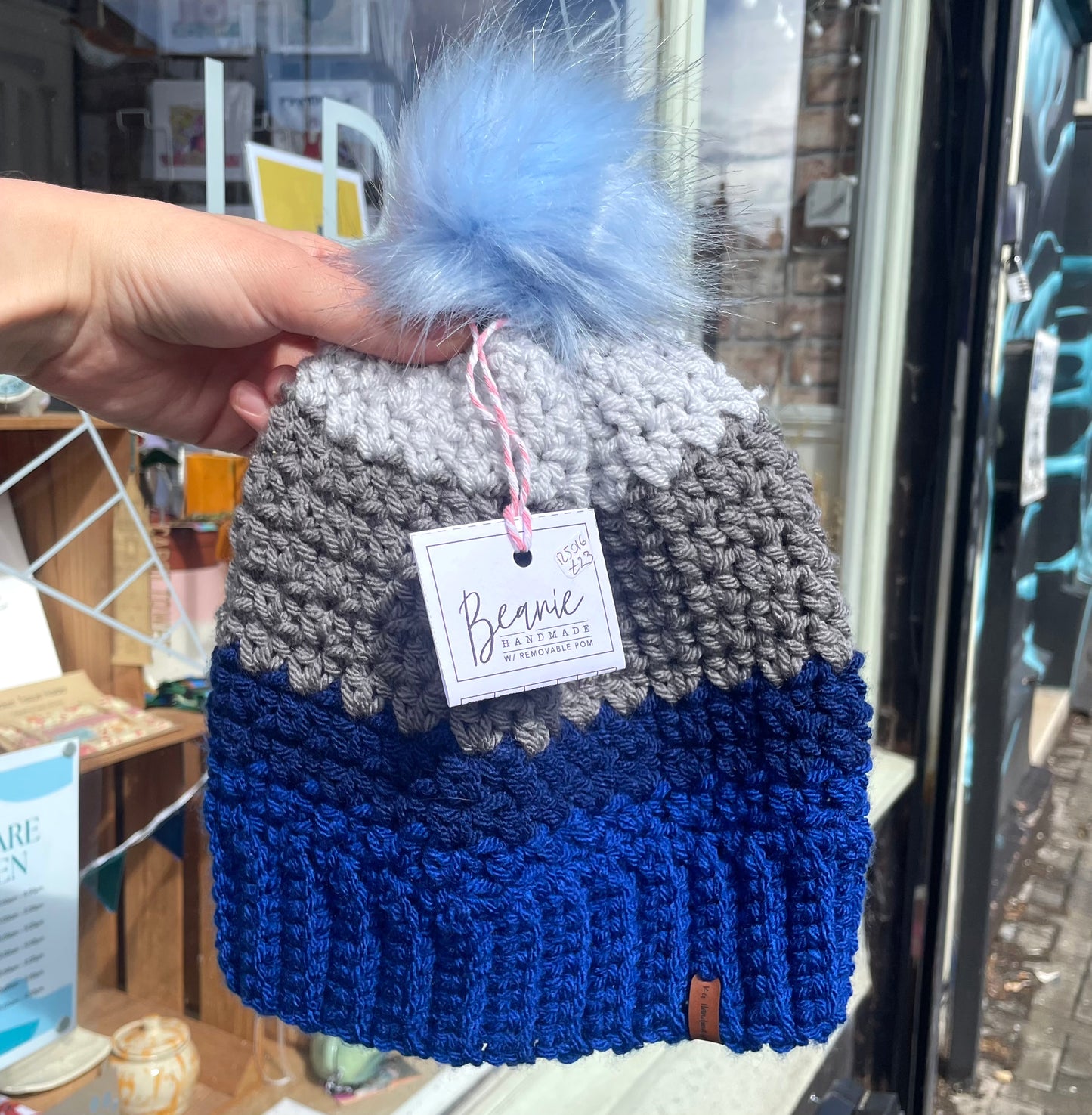 Beanie Hat with detachable Pompom