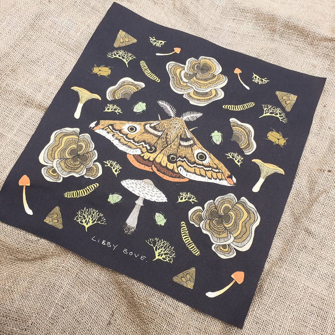 Black Moth Tote Bag