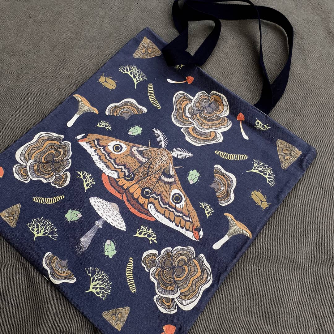 Black Moth Tote Bag