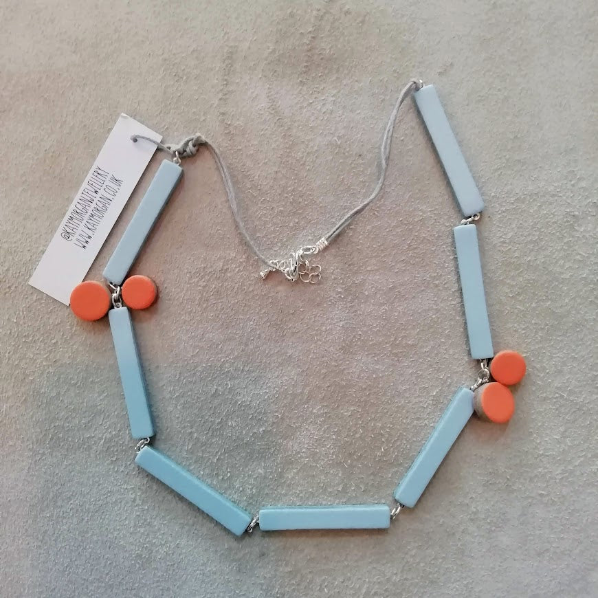 Bloc Leather Necklace