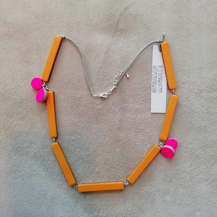 Bloc Leather Necklace