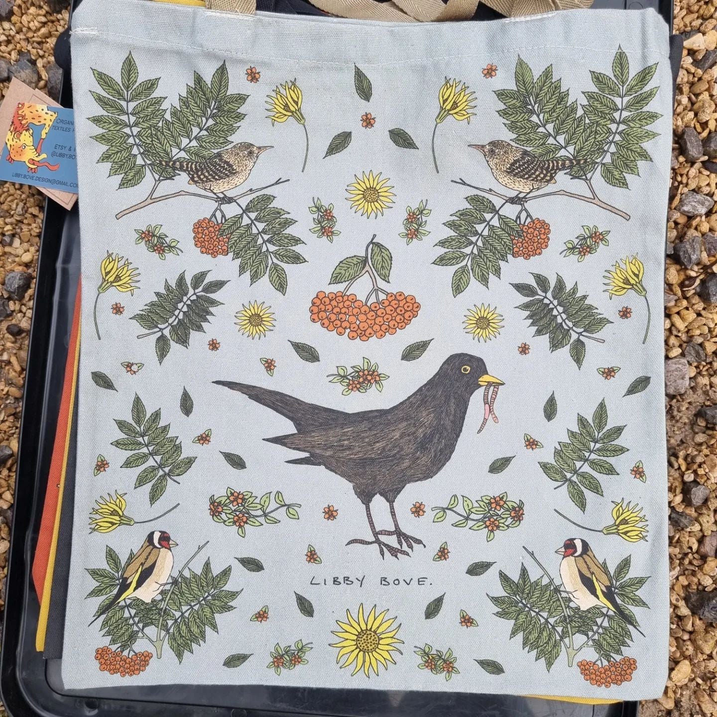 Blue Bird Tote Bag