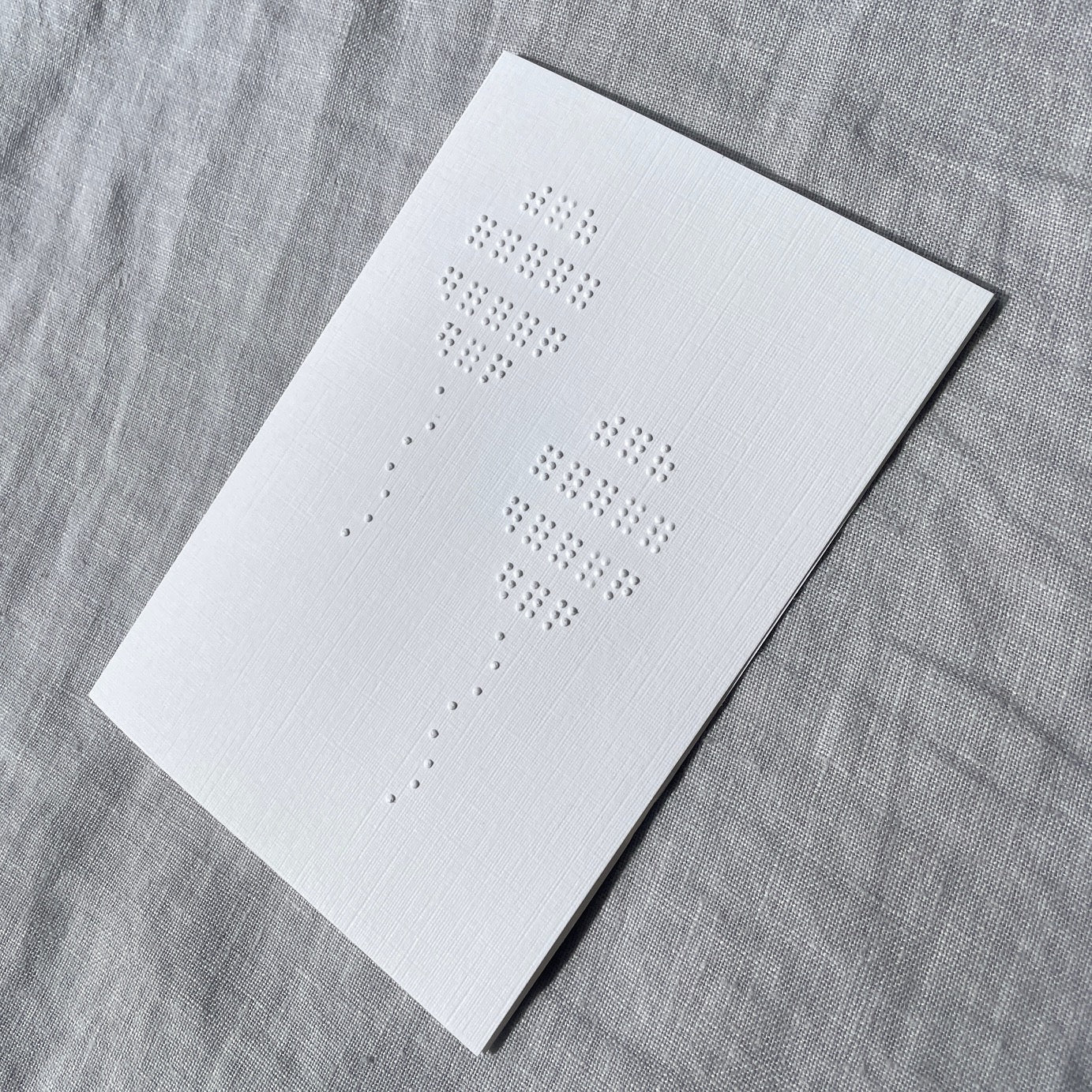 Birthday Balloons Braille Card