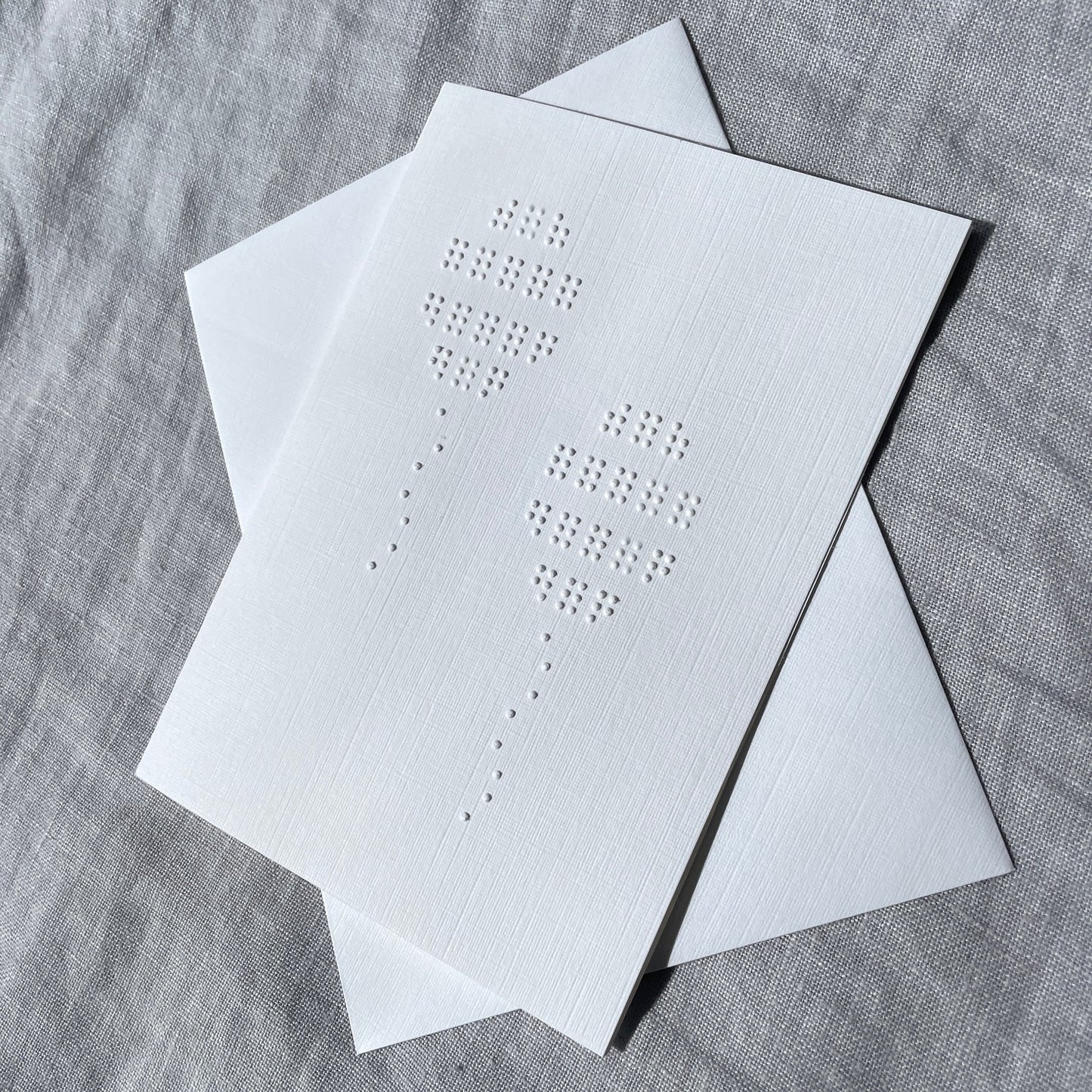 Birthday Balloons Braille Card
