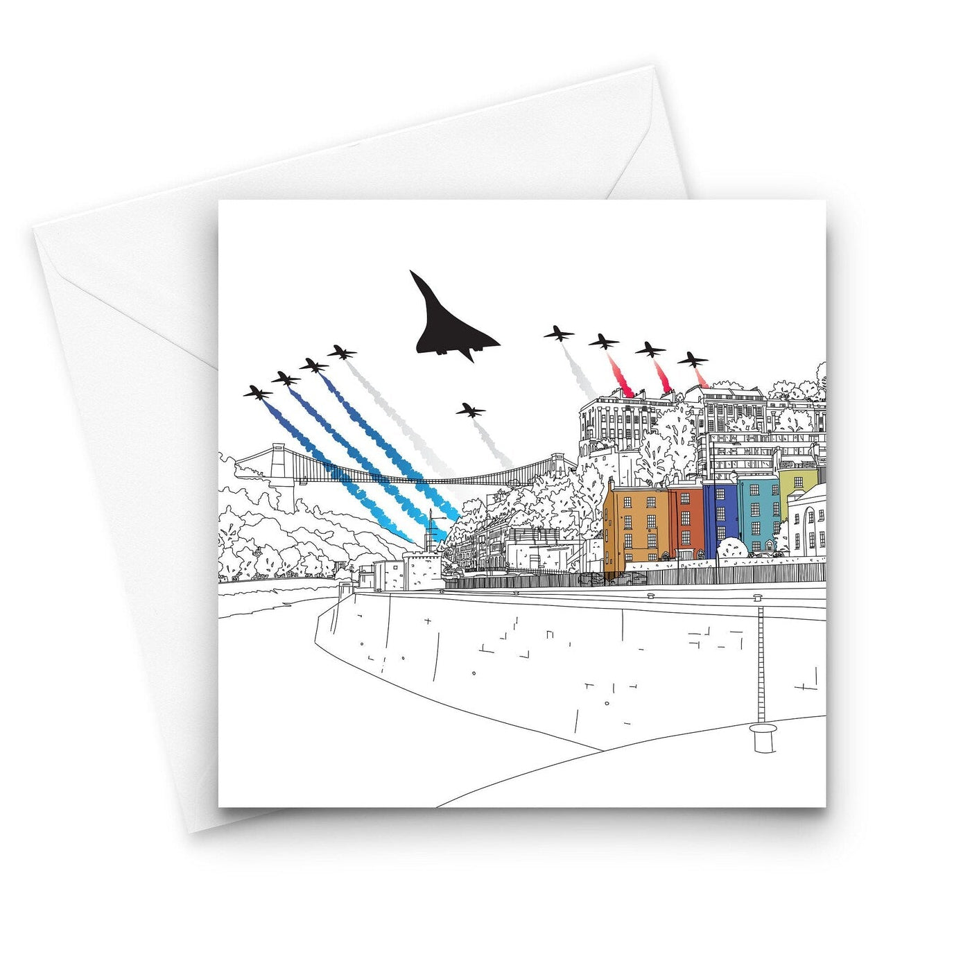 Concorde & Red Arrows Card