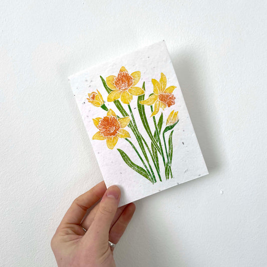 Daffodils Seed Card