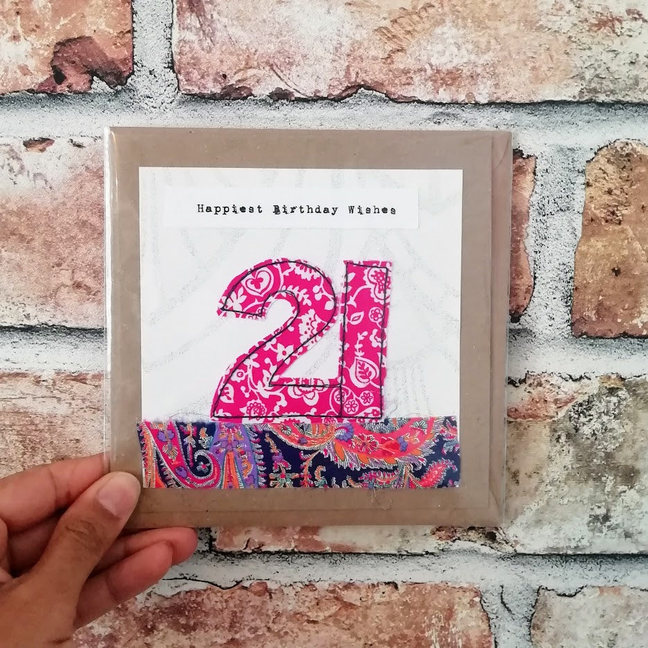 Age Birthday Card 21