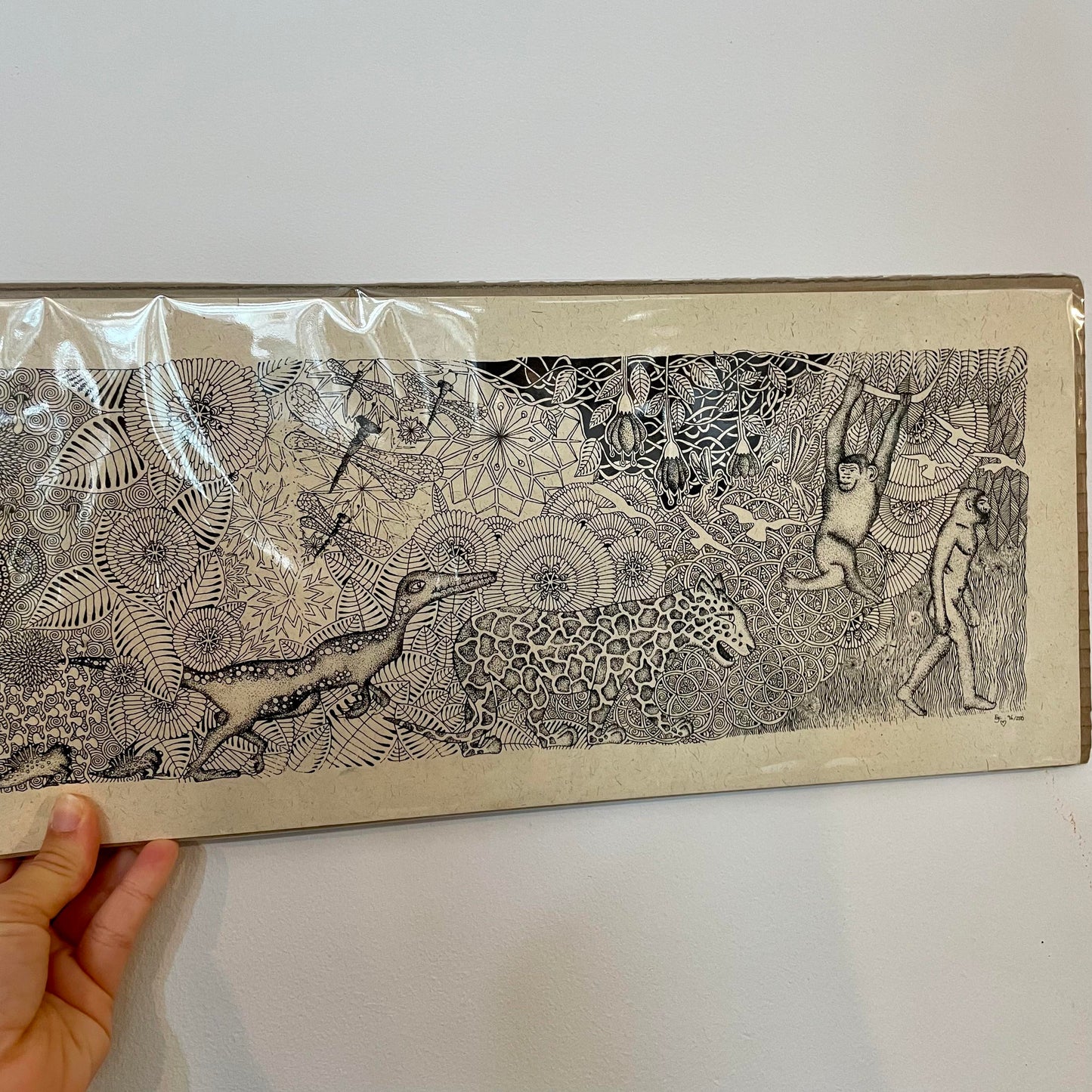 Long Detailed Screen Print