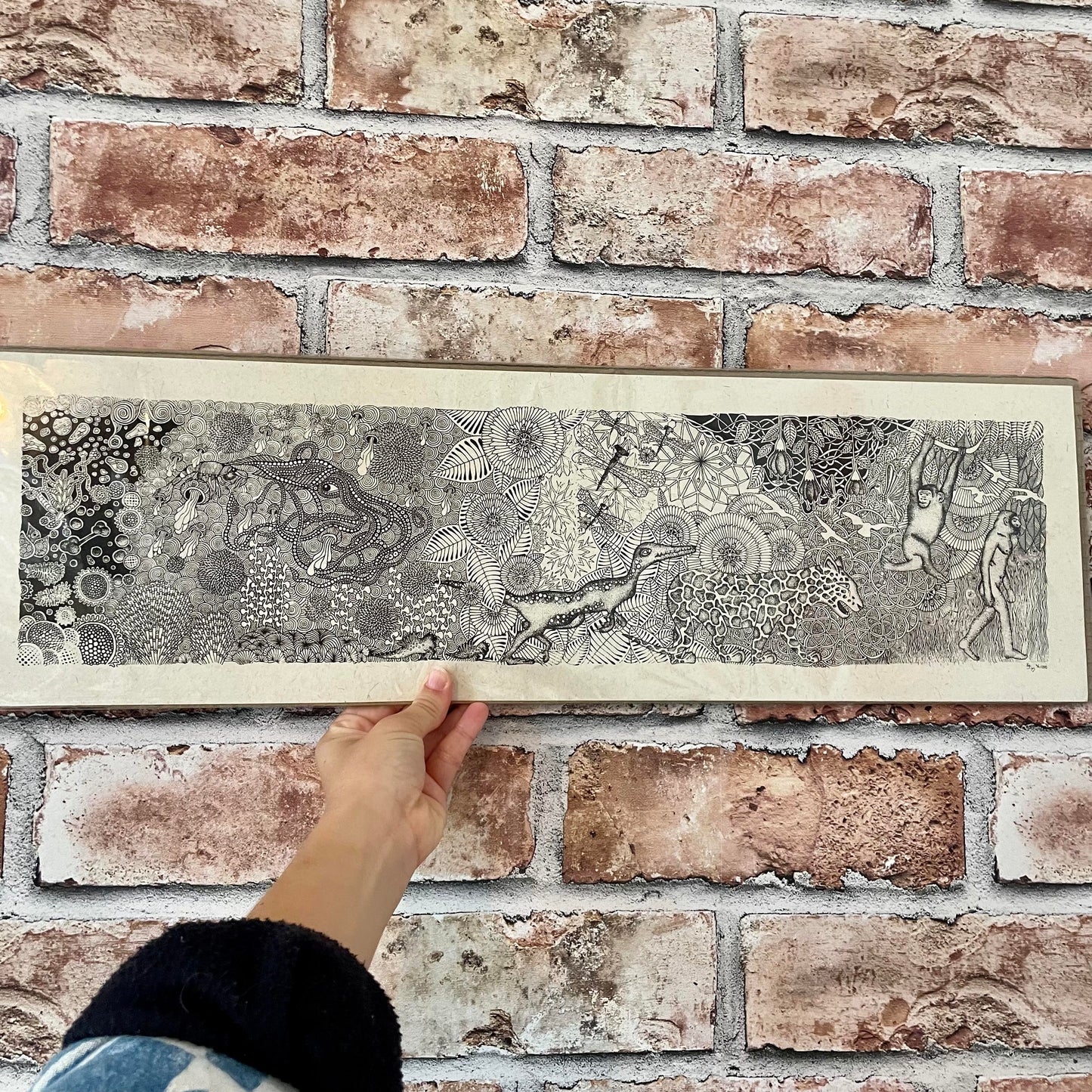 Long Detailed Screen Print
