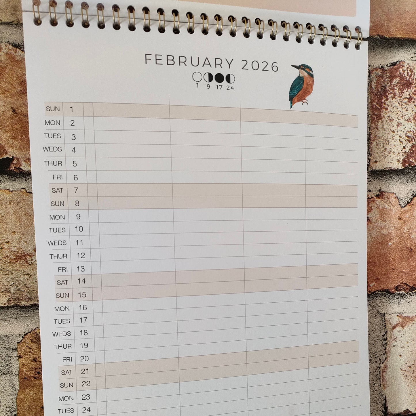 Family Style - Wall Calendar 2026 - Nature Inspired