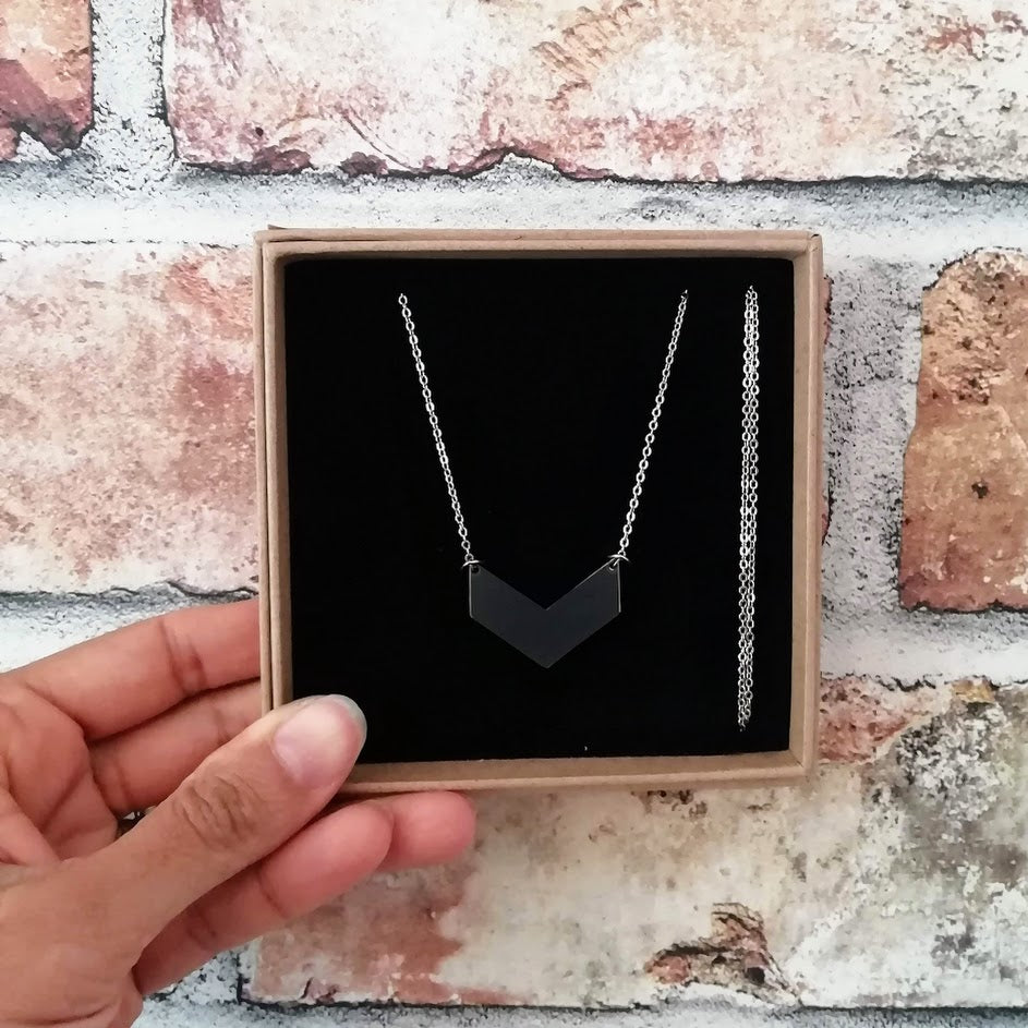 Formica Chevron Necklace