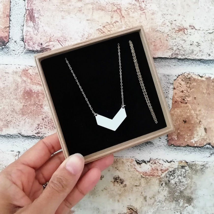 Formica Chevron Necklace