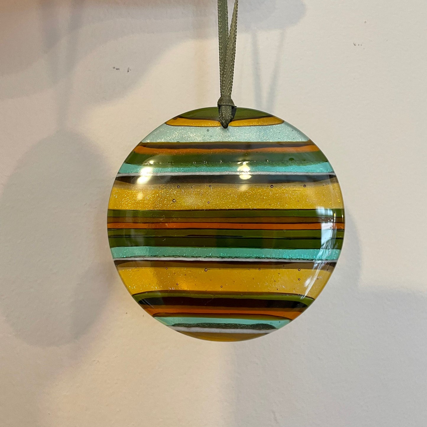 Hanging Round Glass Ornament