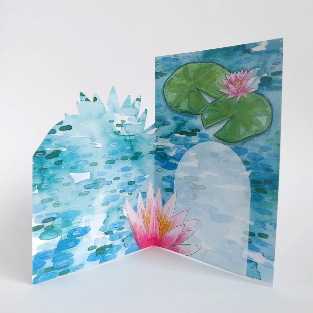 Garden Pond Die-cut Card