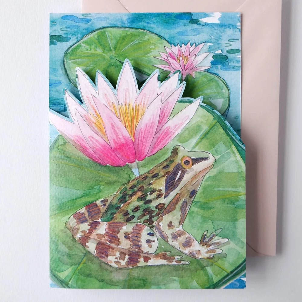 Garden Pond Die-cut Card