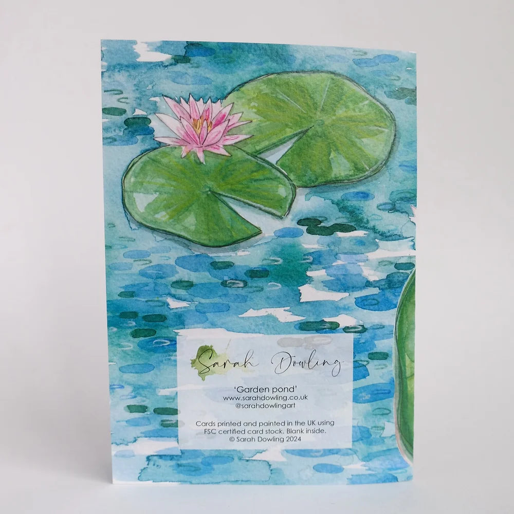 Garden Pond Die-cut Card