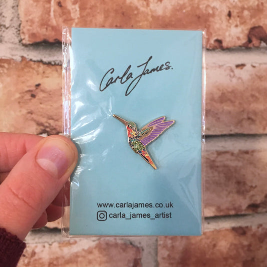 Hummingbird Pin Badge