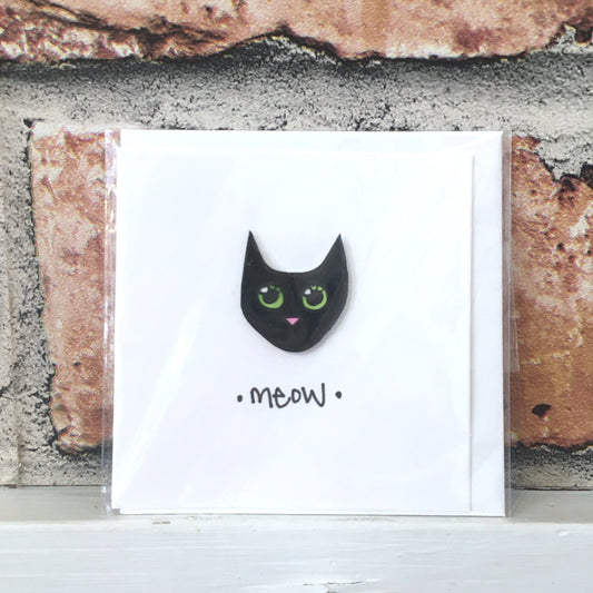 Mini Card Black Cat