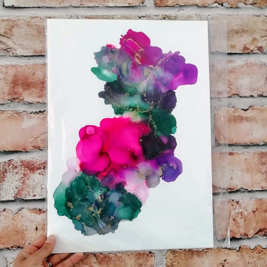 Original Alcohol Ink Art A3