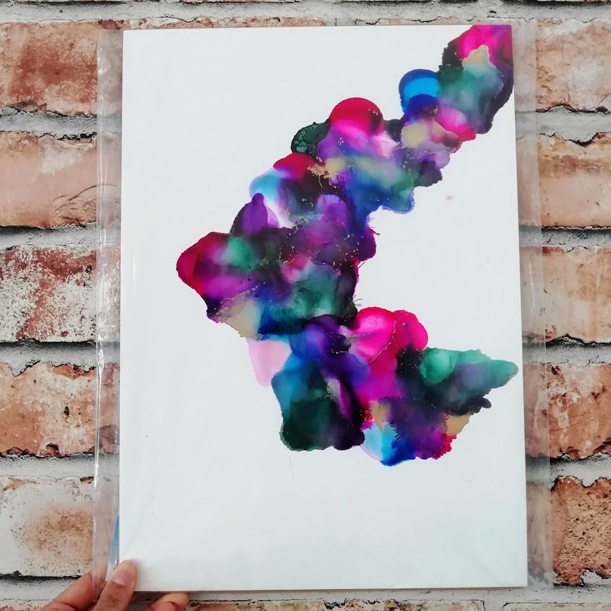 Original Alcohol Ink Art A3