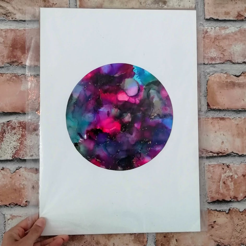 Original Alcohol Ink Art A3
