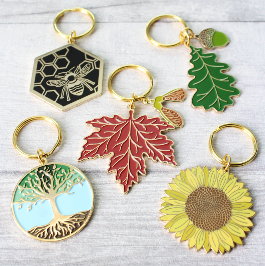 Oak & Acorn Keyring