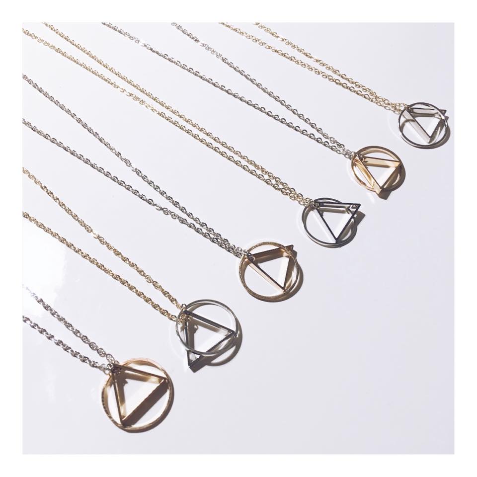 Long Geometric Necklace