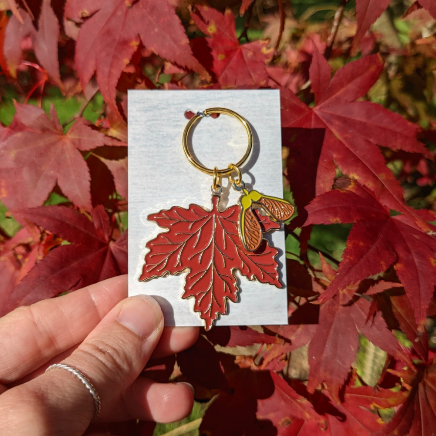 Maple & Seed Keyring
