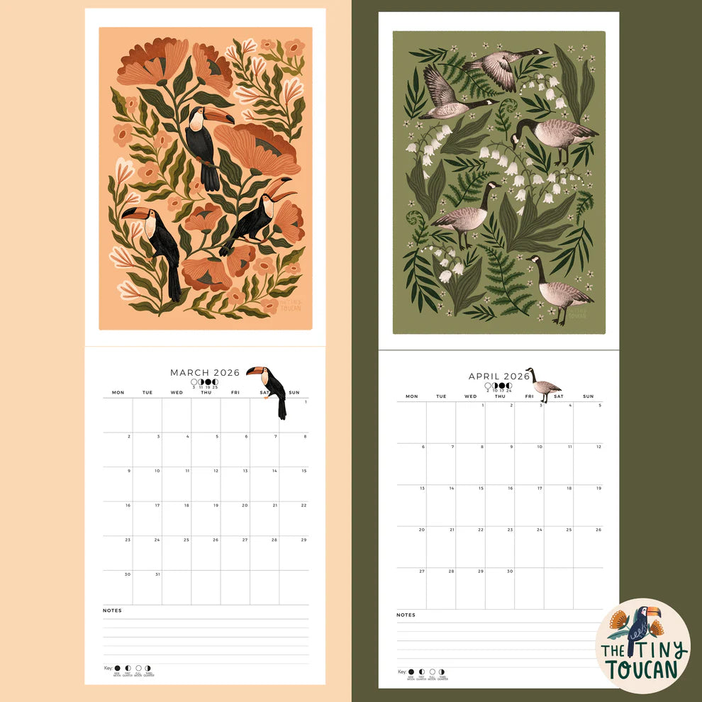 Wall Calendar 2026 - Nature Inspired