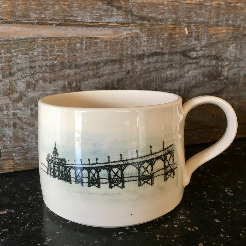 Monoprint Clevedon Pier Mug