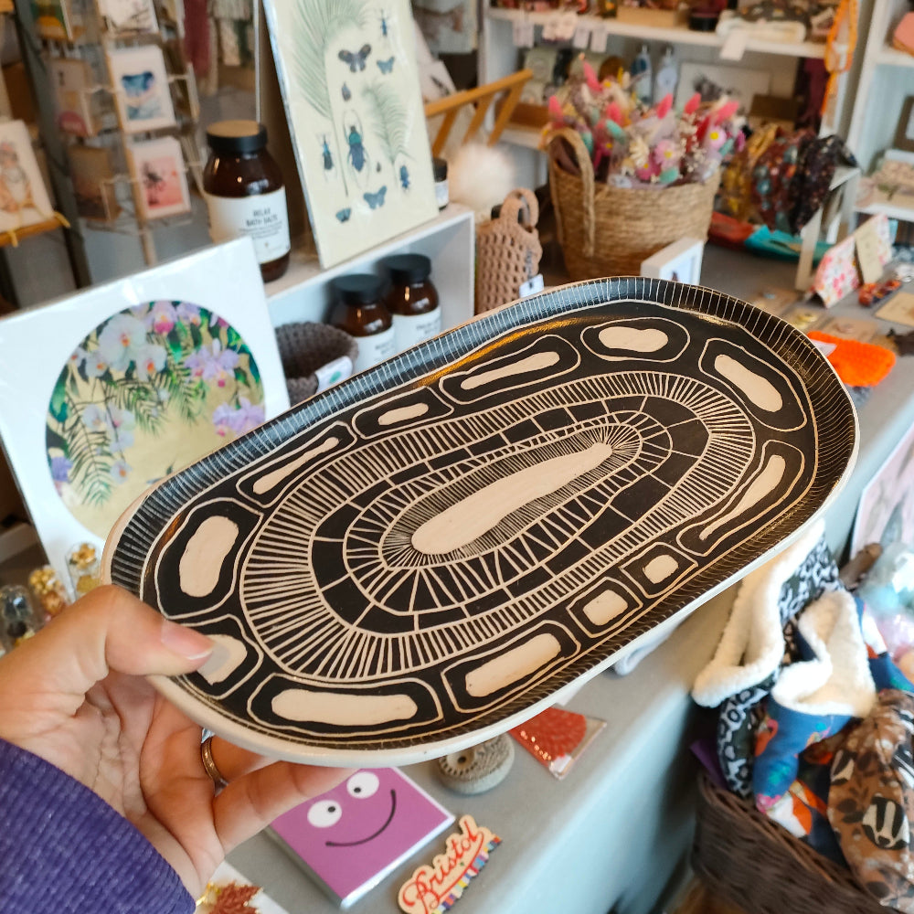 Black & White Serving Platter