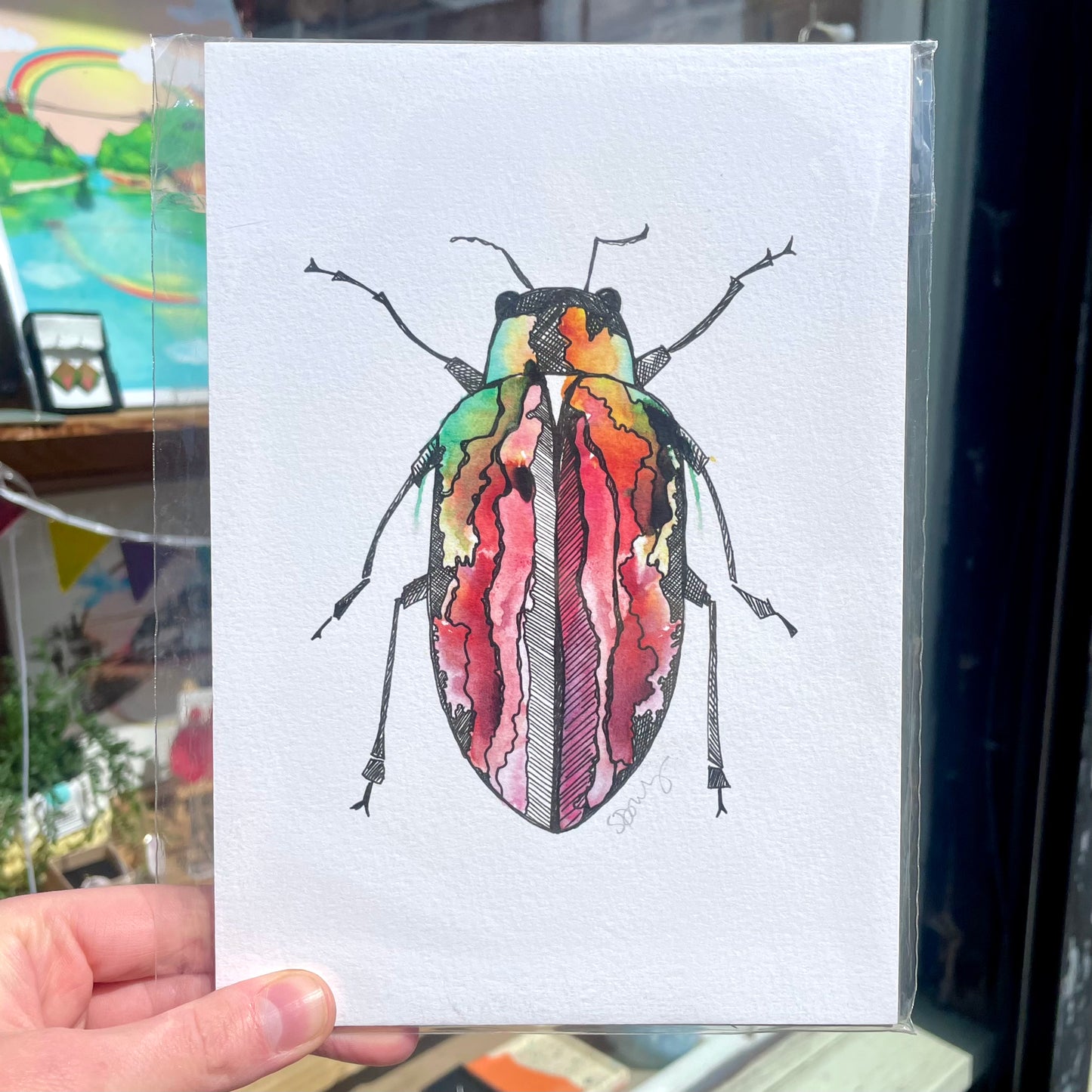 Print Red Beetle A5