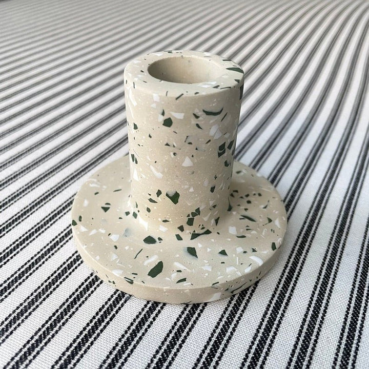 Putty Terrazzo Candle Stick Holder