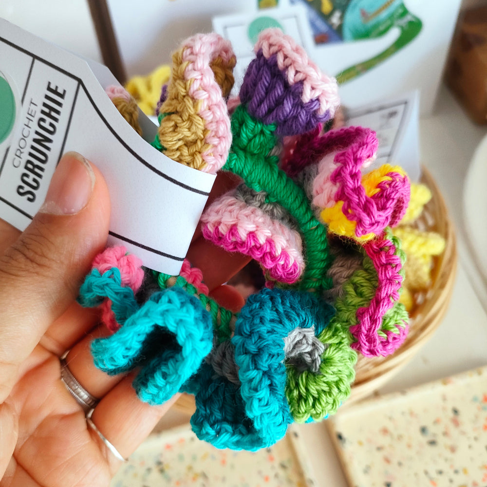 Crochet Hair Scrunchies