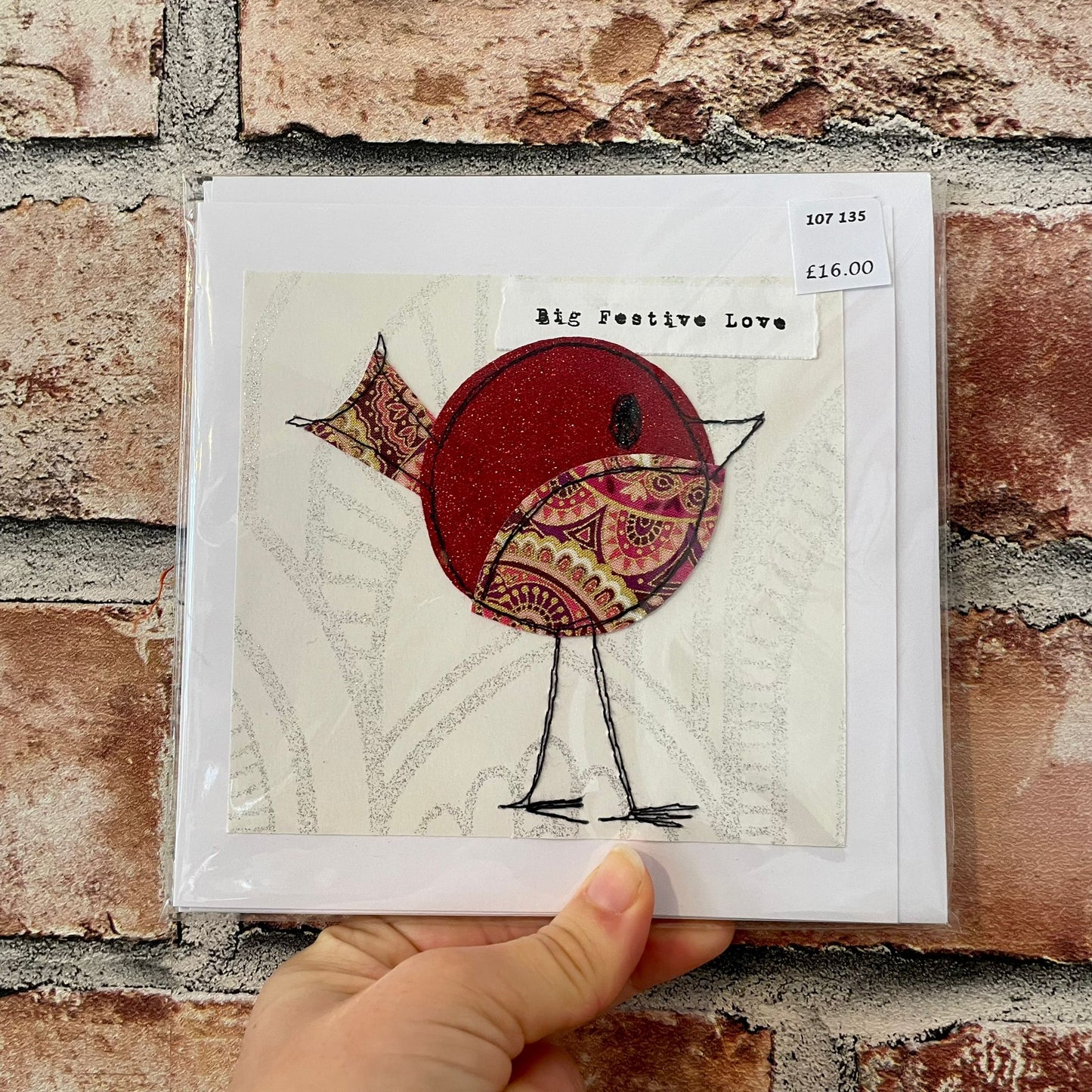 Fabric Christmas Card Pack